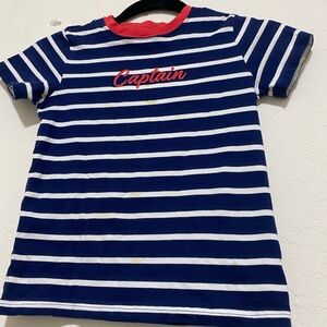 Janie and Jack Kids Striped Blue and Red T-Shirt
